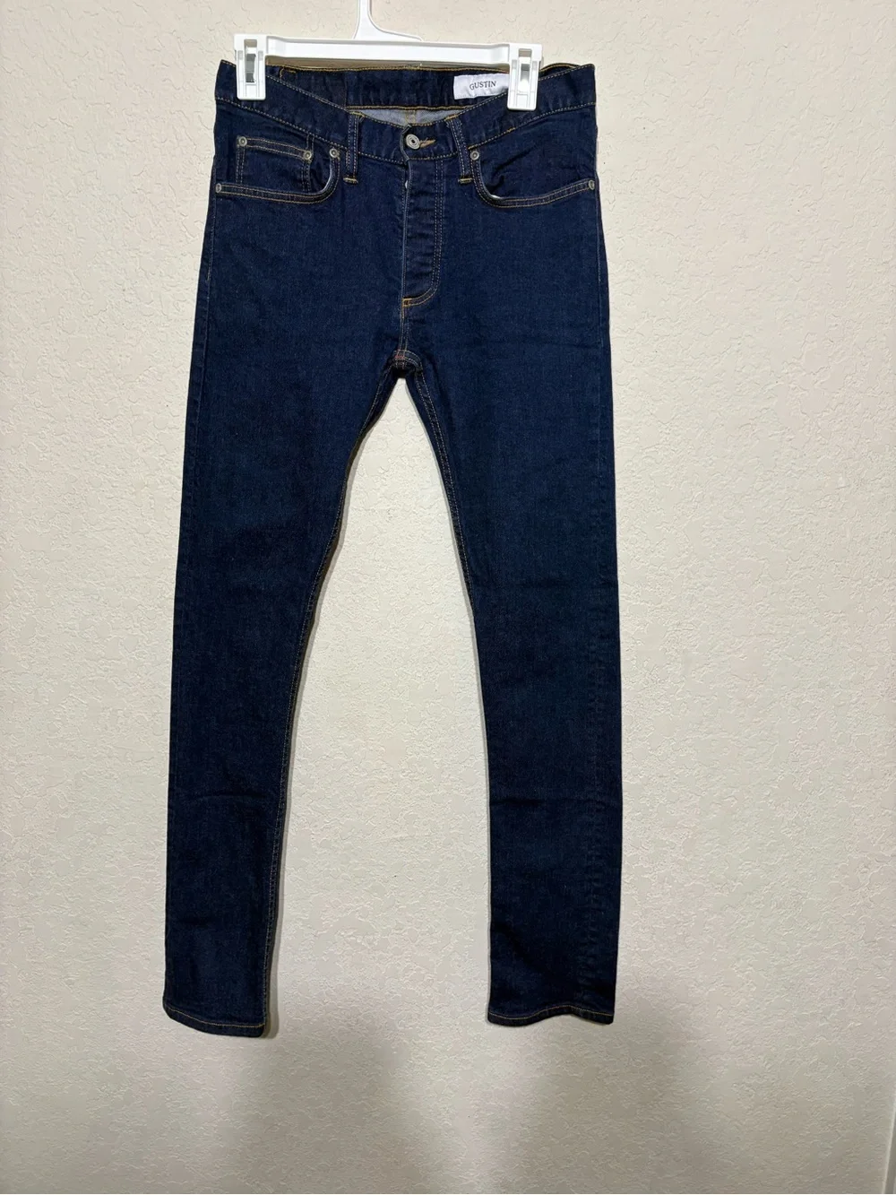 Gustin Men's Dark Indigo Skinny Jeans